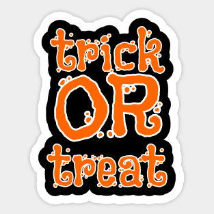 Trick or Treat Sticker